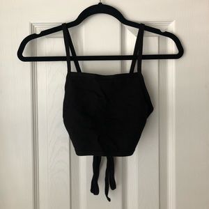 urban outfitters black crop tank